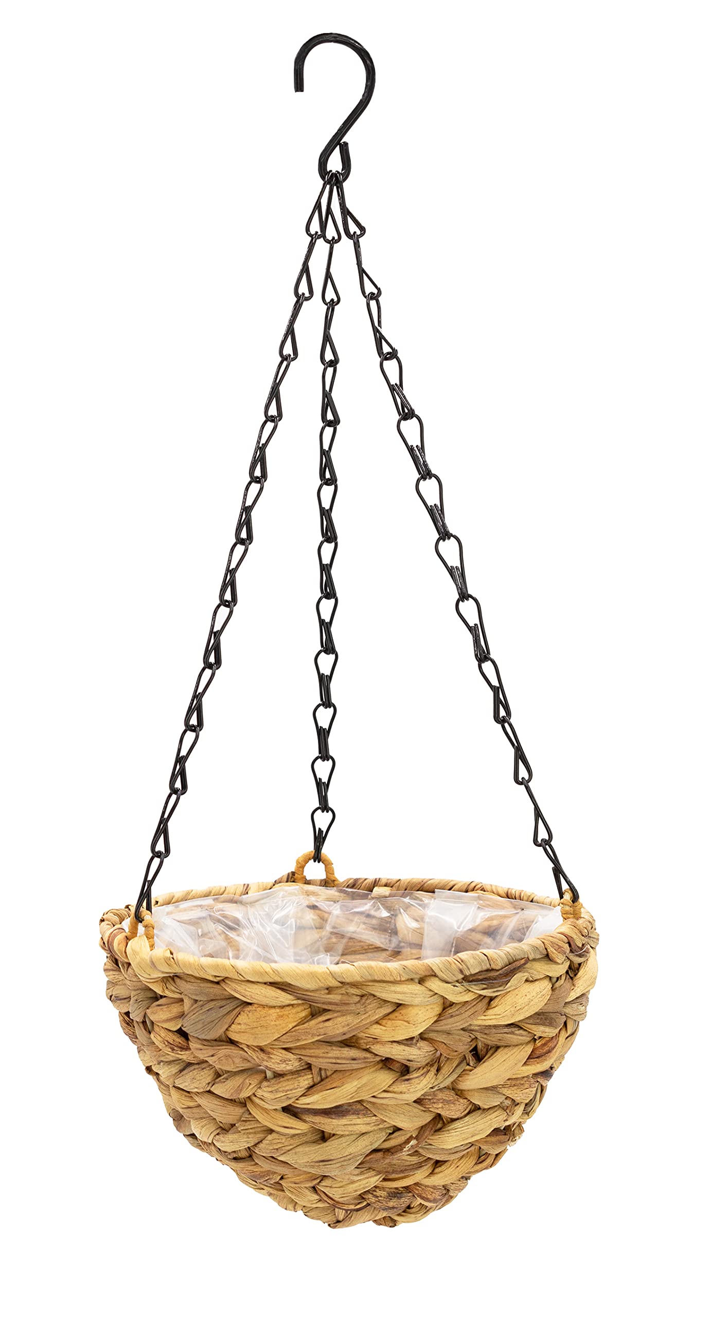 3 x Pflanzenampel mit Kette Wasserhyazinthe Blumenampel Hängeschale 3er Set - D=20, 25 und 30 cm