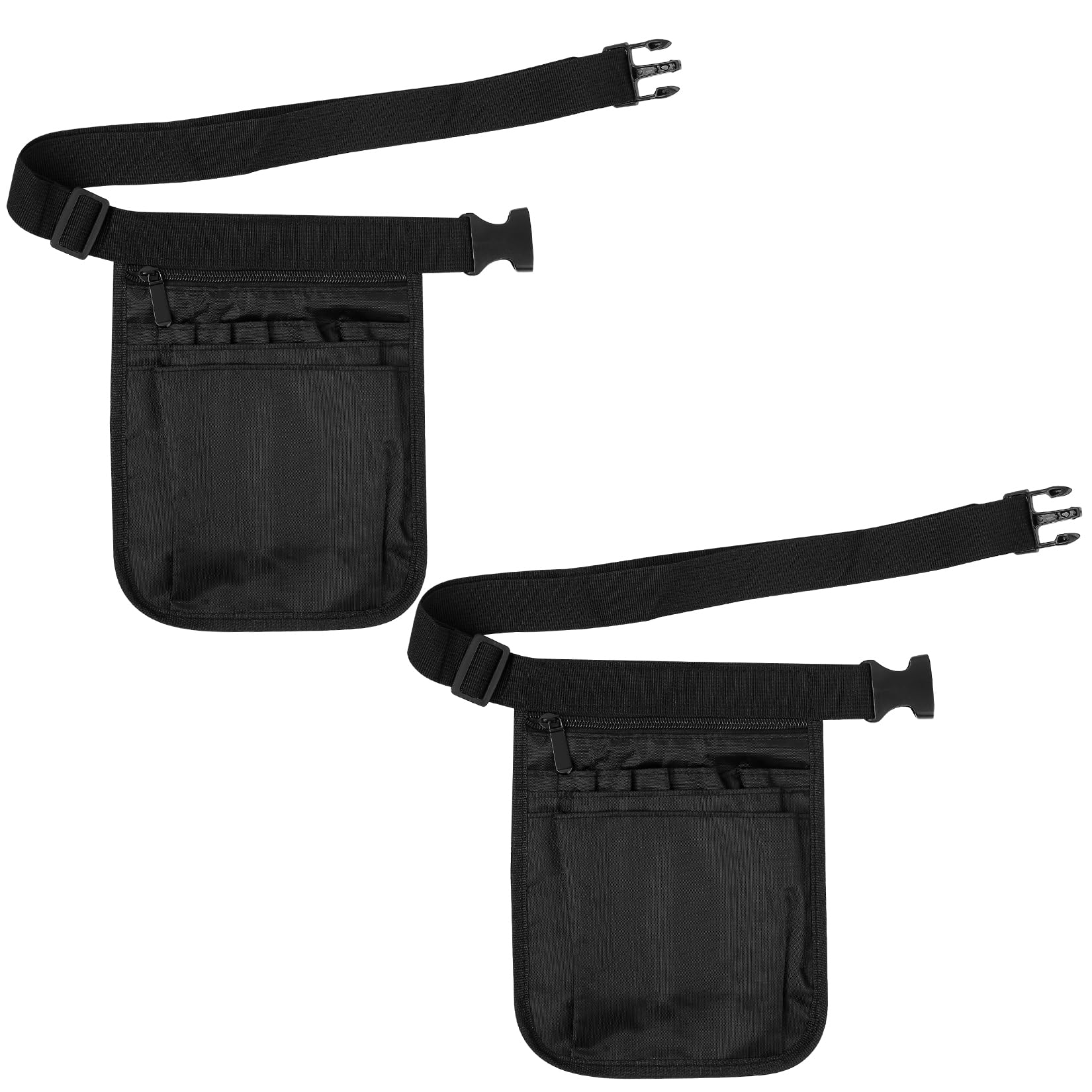 2 Pcs Vet Nurse Pouch, Nurse Bag Belt Bag for Women Men, Tool Waist Bags with Multiple Pockets & Adjustable Waist Strap, Work Fanny Pack Belt Organizer for Scissors Bandage Supplies