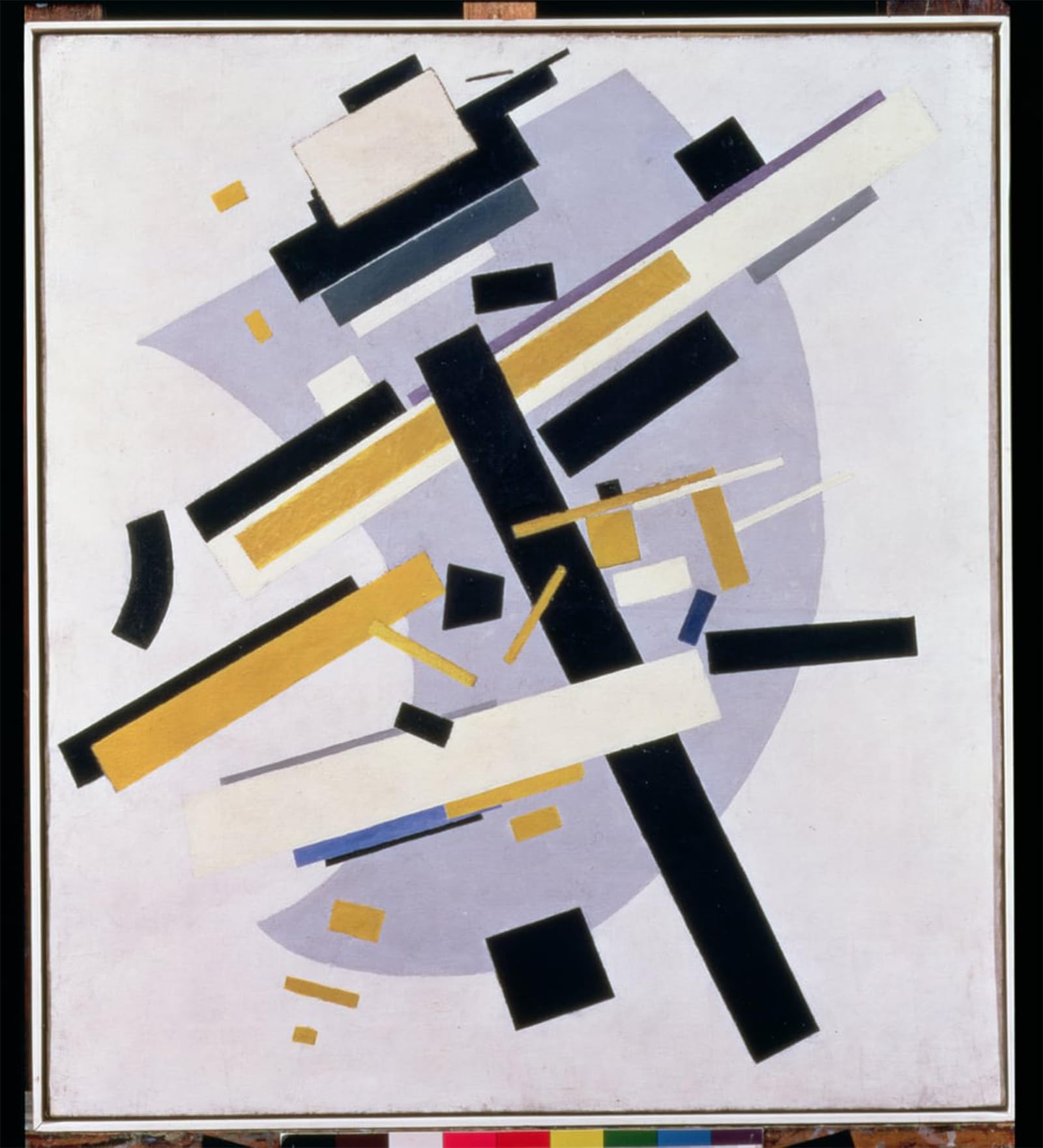 RZHRHJES Vintage Wall Art Picture on Canvas Wall Art Poster Supremus No Dynamic Composition in Yellow and Black by Kazimir Severinovich Malevich Canvas Poster for Home Decor 60x90cm