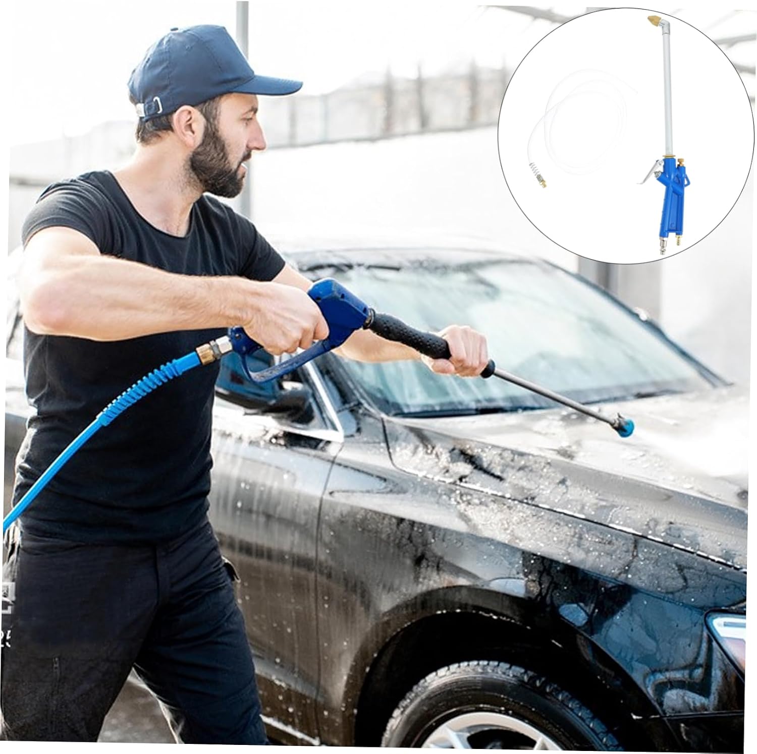 Toyvian 1set Pneumatic Engine Cleaning Sprayer Tool Air Engine Cleaner for Dust and Grease Removal Automotive Applications