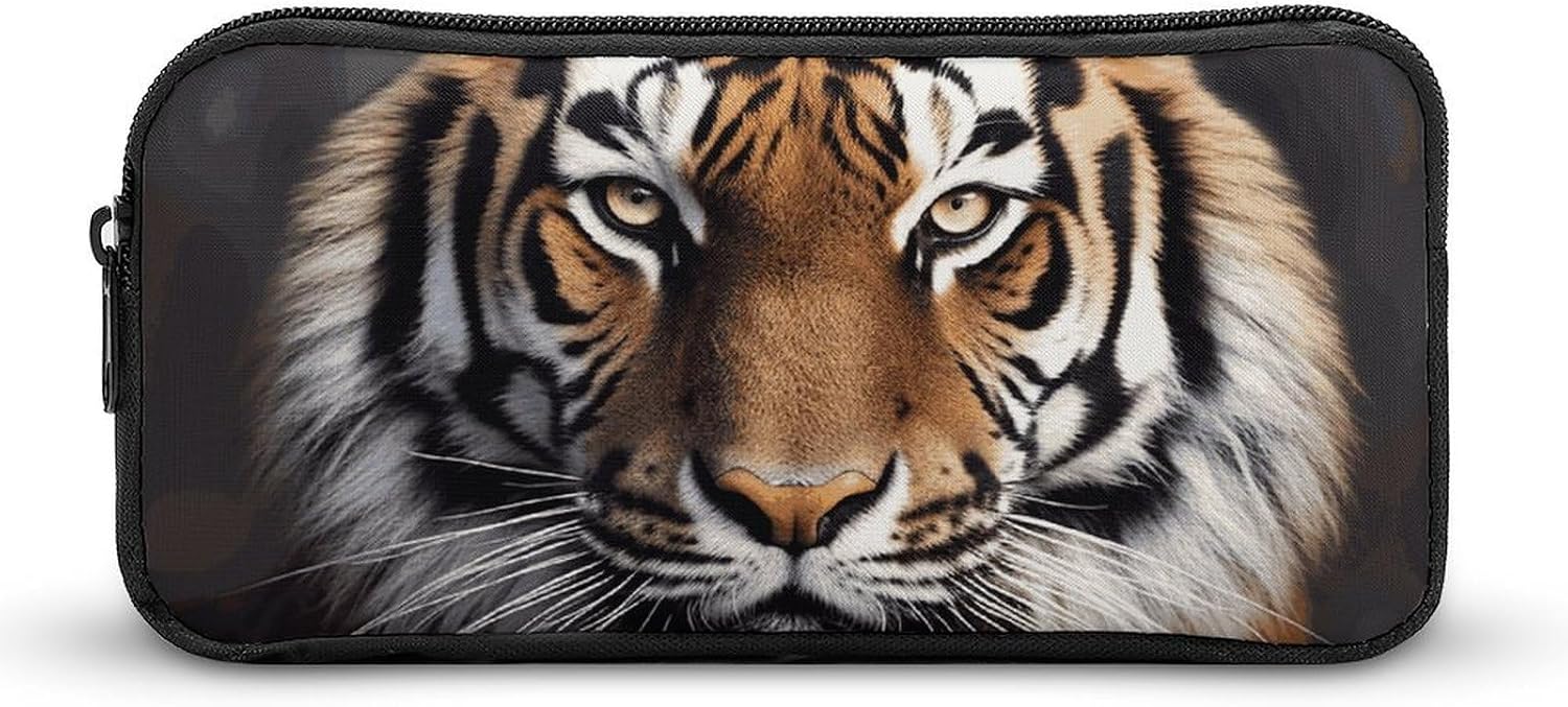 Tiger Pencil Pouch Soft Large Capacity Pencil Case