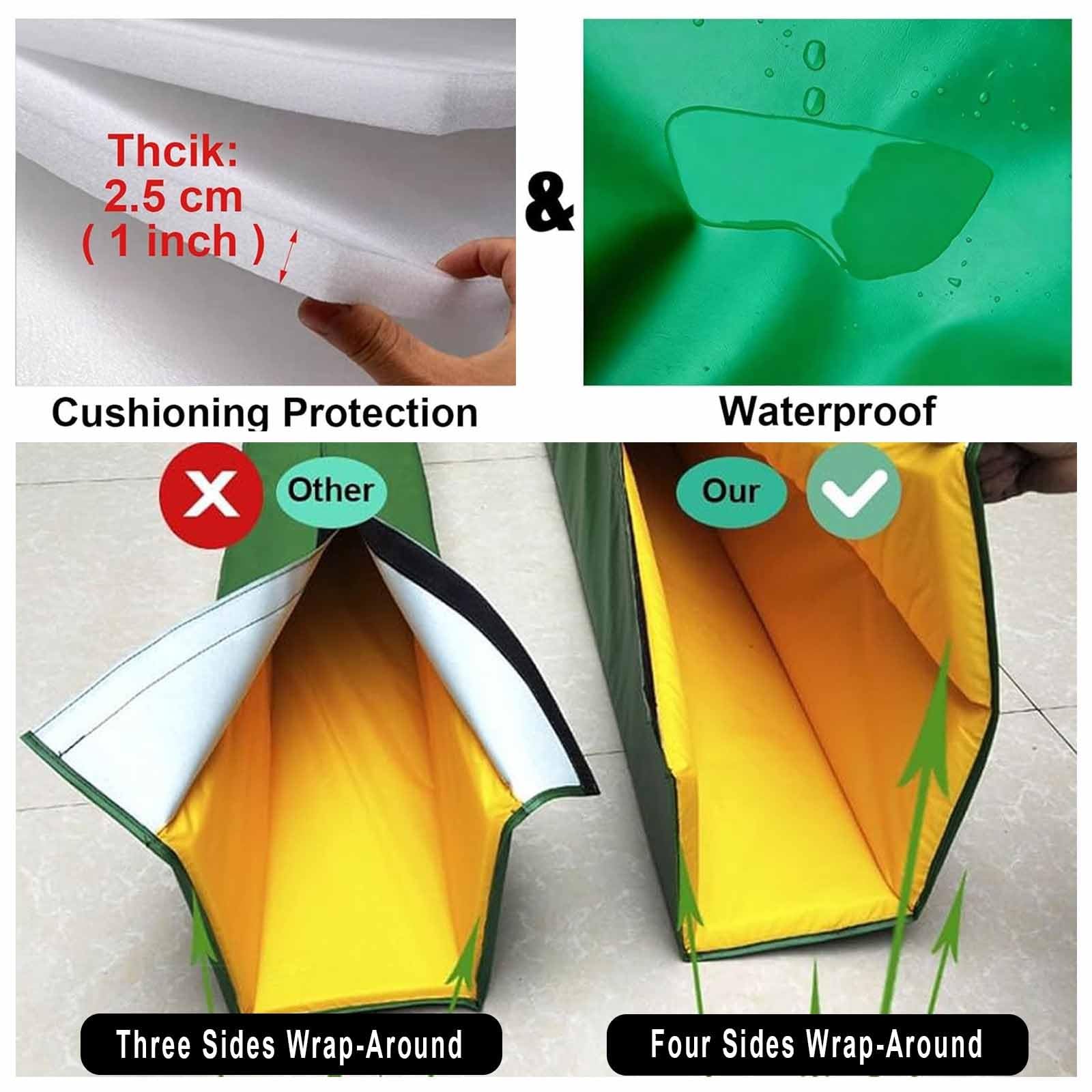 Almohadilla para bastón de baloncesto de 5 pies, almohadilla de seguridad, protector de columna cuadrada para garaje, estacionamiento, poste, pared, puerta