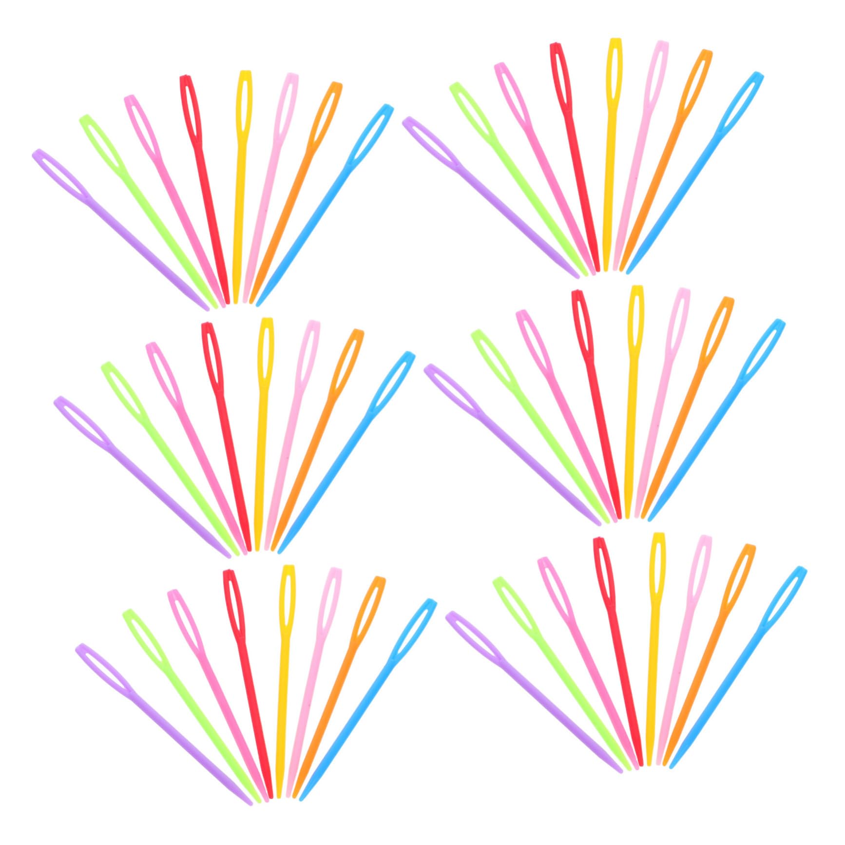 Hohopeti 2000 Piezas Agujas de Costura Plásticas Ojos Agujas Gruesas para Manualidades Crochet Principiantes