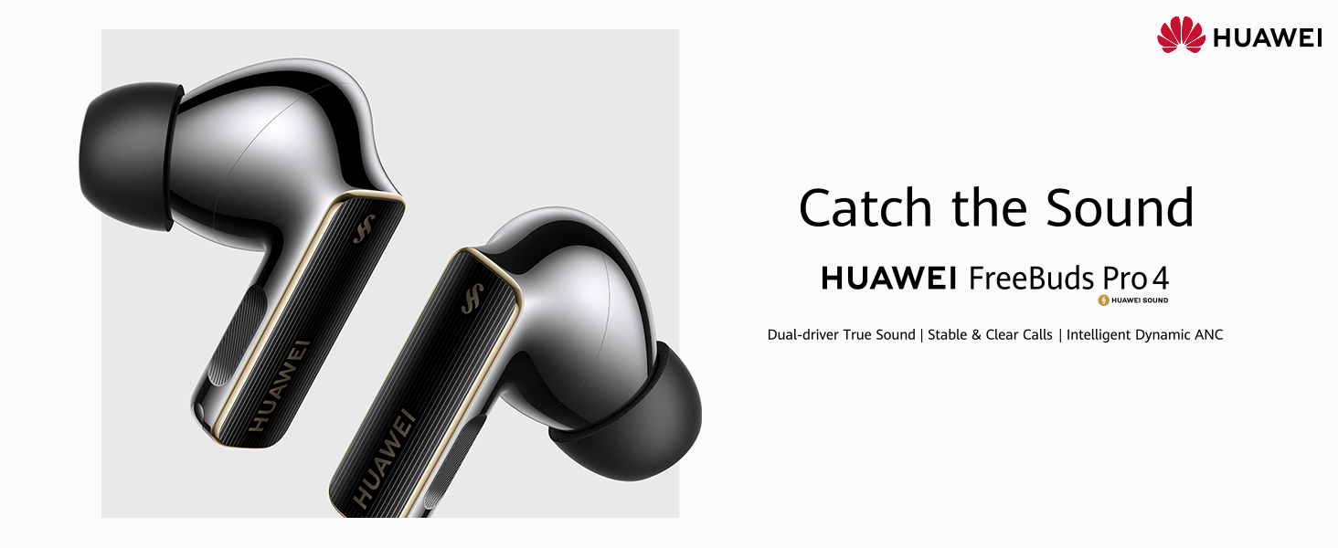 HUAWEI FreeBuds Pro 4 Wireless Earbuds, Bluetooth Headphones with