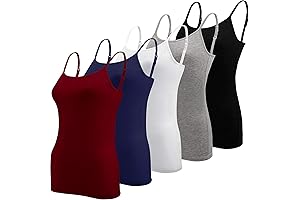5 Pcs Layering Women's Camisoles