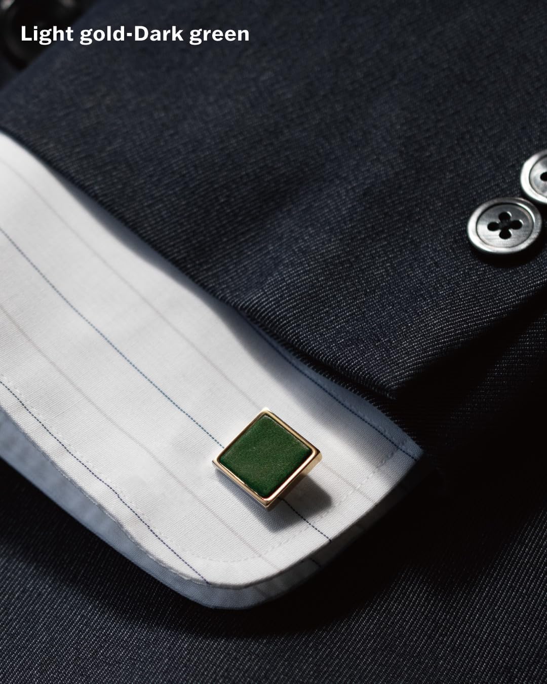 [TAVARAT] Cuff links mens Cufflinks for Men Tie clip Genuine Learher Tps-063