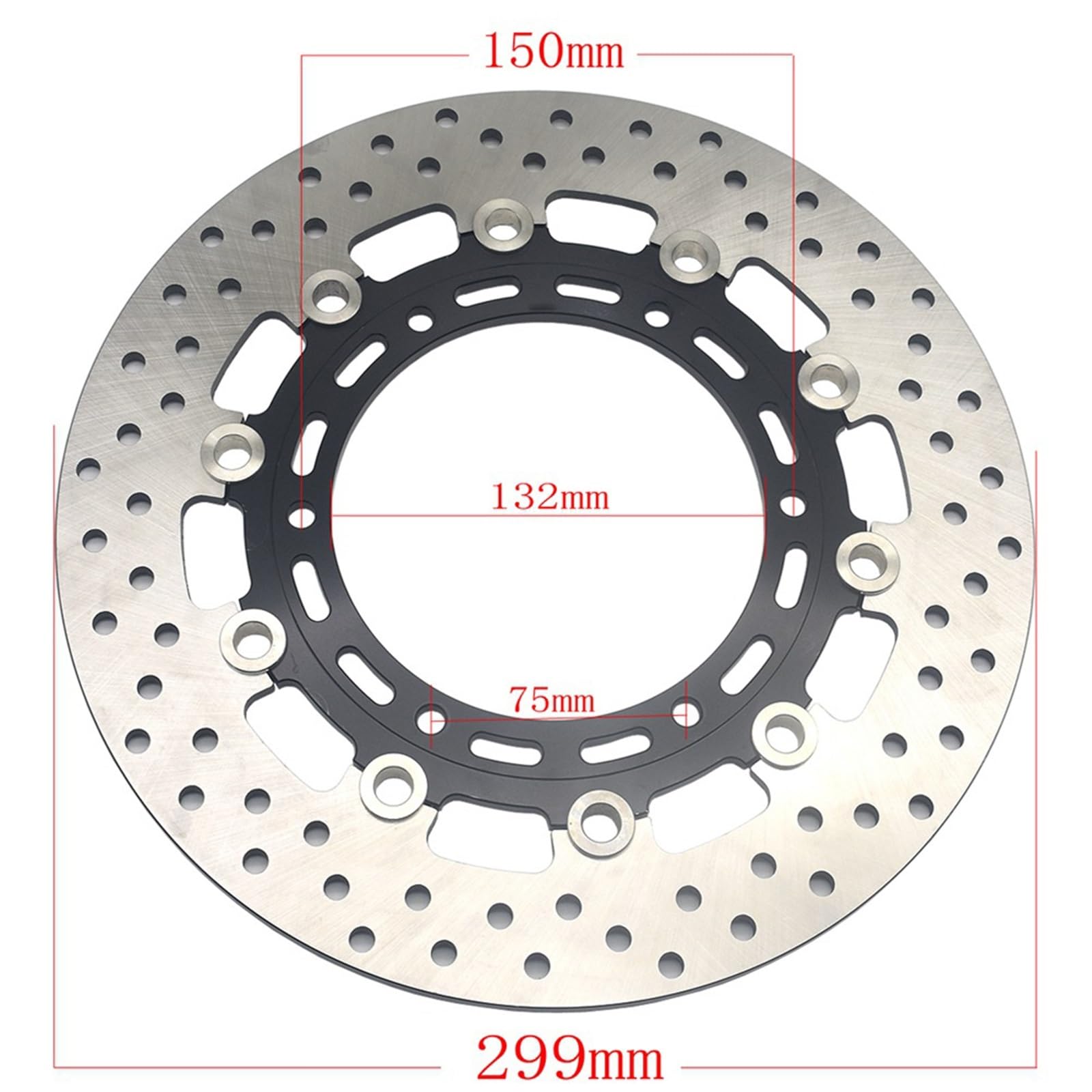 Rotor De Disco Freno Delantero 299mm para Yamaha XV1900 A 2006-2008 XV1700 2003 2004 2005 XVS1300 A 2007-2016 XJR1300 XJR 1300 SP 1999-2016