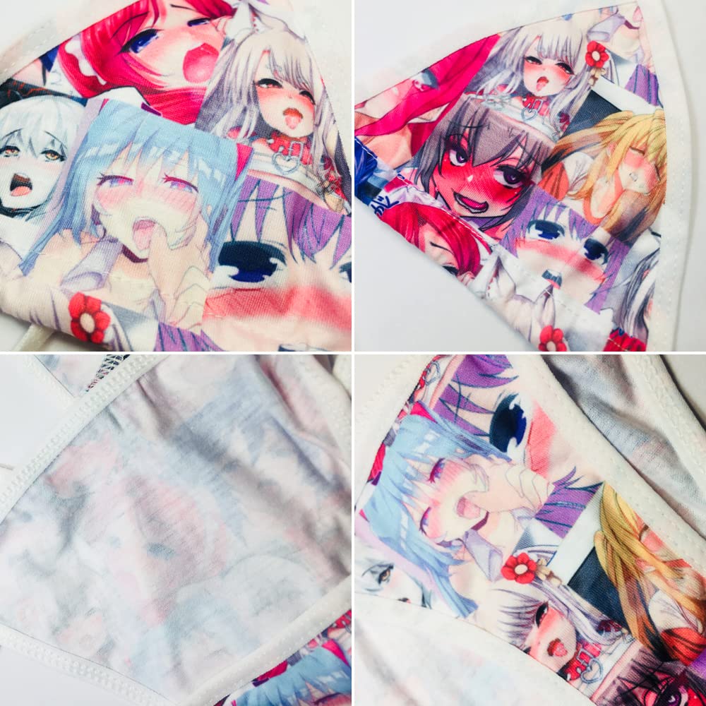 SINROYEE Cute Micro Bikini Japanese Anime Bra and Panty Set Cosplay Thong Bikini Lolita cartoon pictures