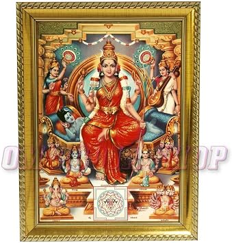 Om Pooja Shop Tripur Sundari Mata Photo Frame