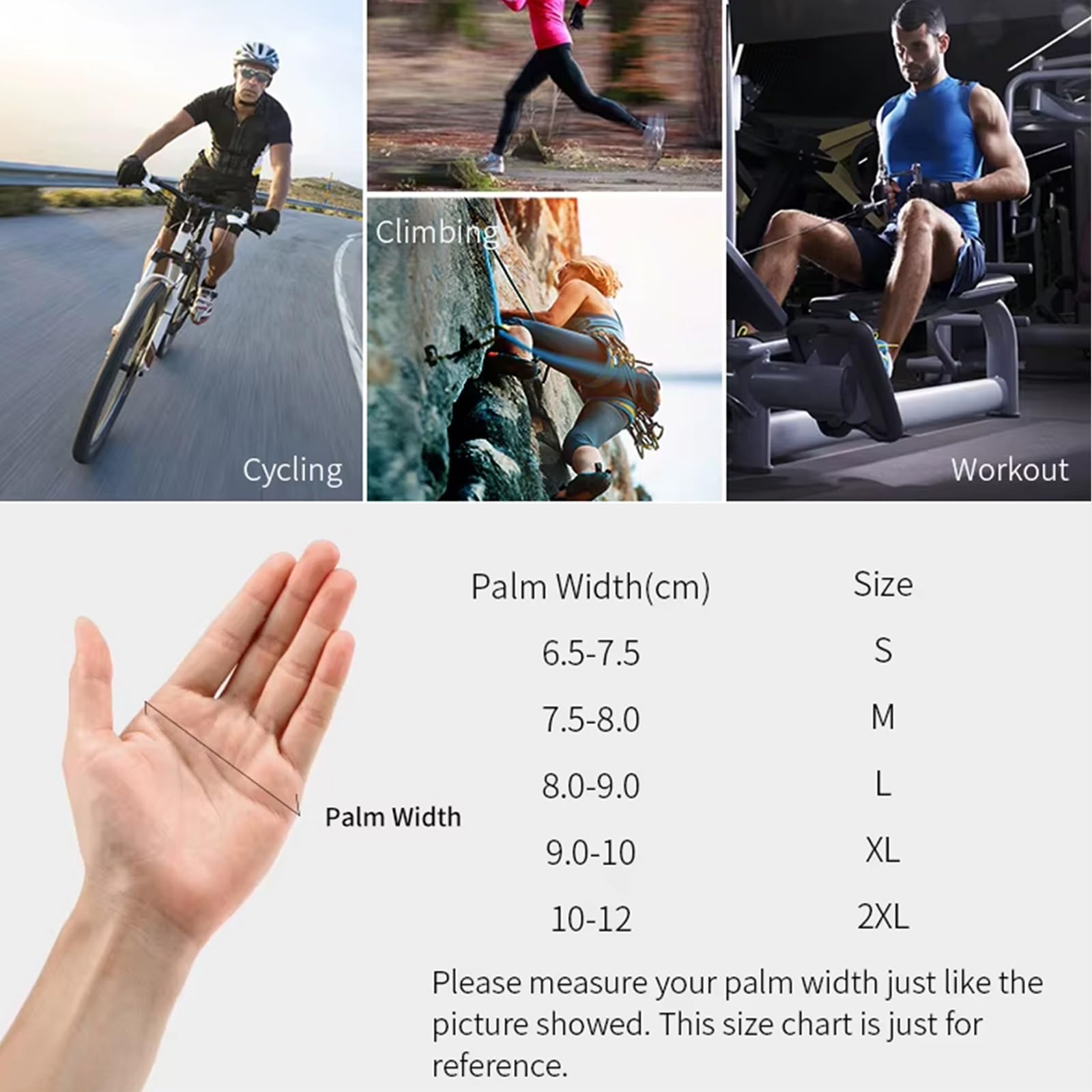 Set di Guanti da Ciclismo con Fascia Antisudore, Guanti Sportivi Corti A Mezze Dita, Accessori per Palestra Di Ciclismo
