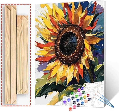 Vista 90 de Pintura artística de acuarela amarilla por número para adultos, principiantes, estudiantes, niños, regalo ideal de cumpleaños, aniversario, plantas