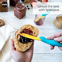 Vista 5 de OTOTO Splatypus - Espátula en tarro para recoger y raspar, utensilios de cocina únicos y divertidos para amantes de la comida, sin BPA y 100% seguro