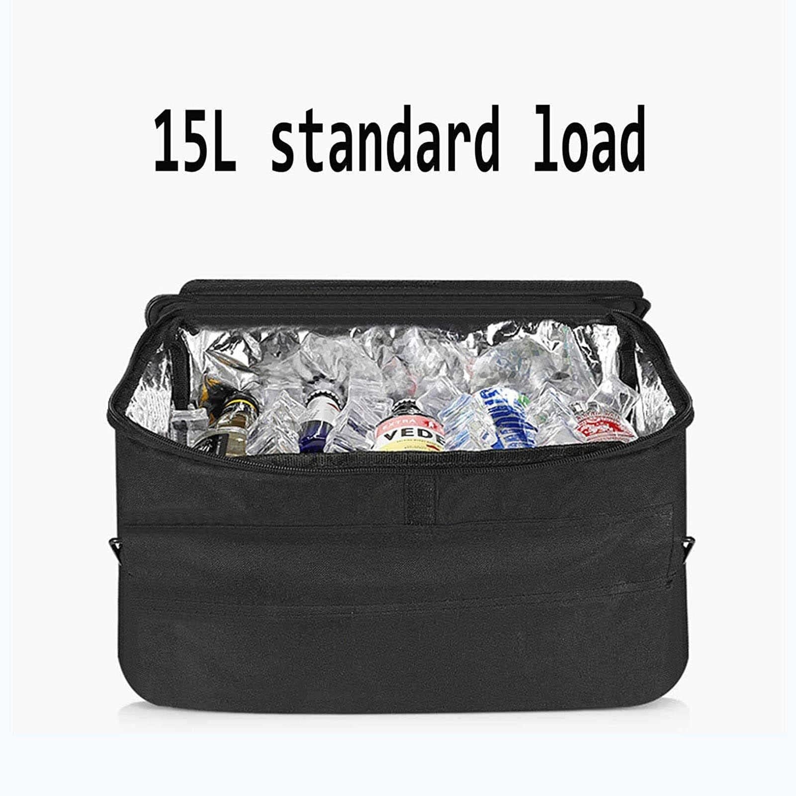Borsa termica per alimenti, 15 l, lavabile e pieghevole, ideale per campeggio, barbecue, shopping, golf e picnic all'aperto