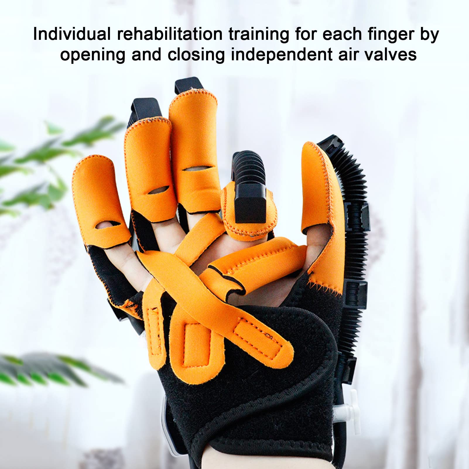 Guantes de Robot de Rehabilitación Férula de Mano Férula Guantes de Asistencia Equipo de Entrenamiento Hemiplejia Entrenador de Rehabilitación de Dedos Minimizar la Espasticidad,S-Left Hand