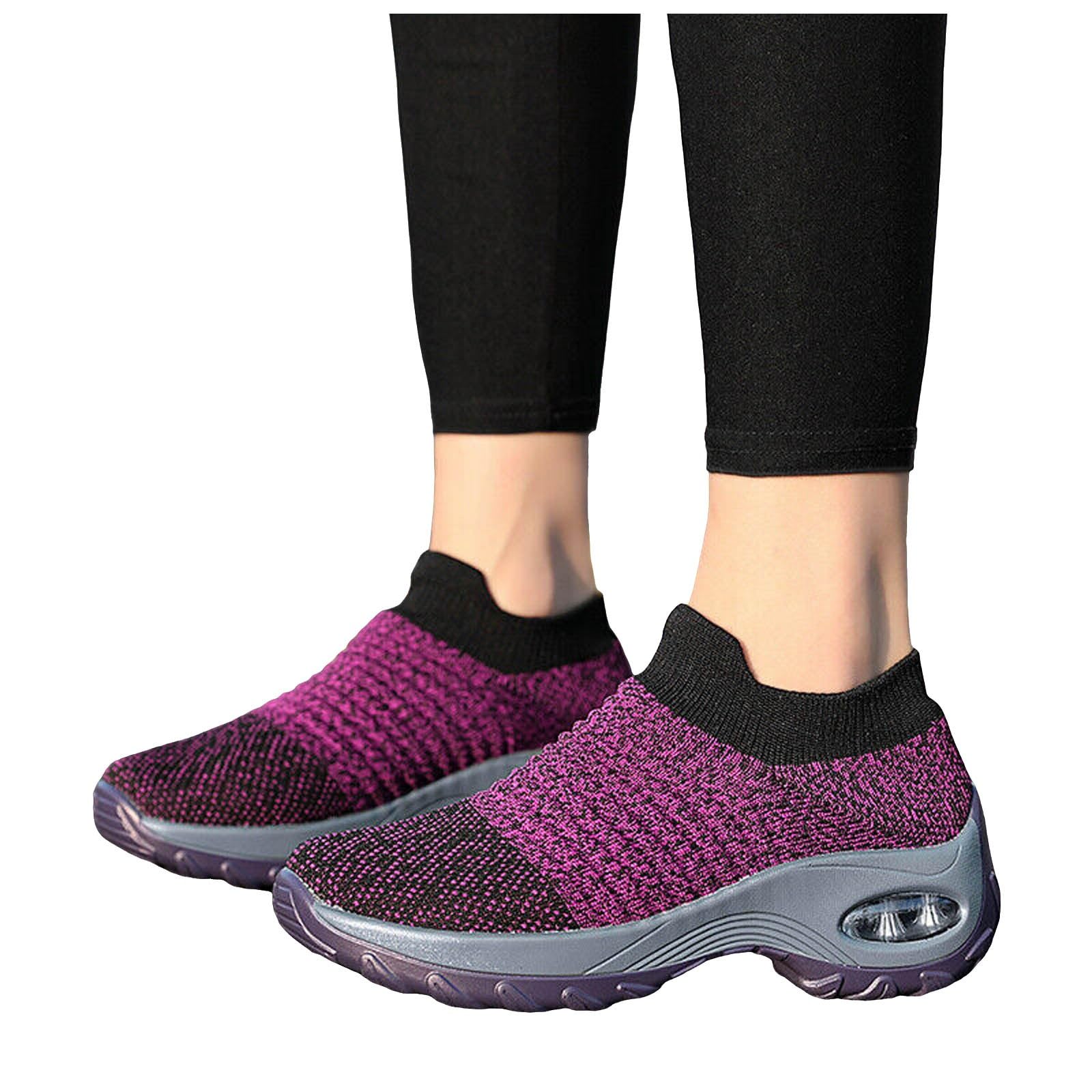 NNGOTD Damen Slip On Sneaker Turnschuhe Sportschuhe Bequeme Schlupfschuhe Outdoor Athletisch Sneaker für Gym Walking Jogging Laufen Basketball Frühling Sommer Leichtathletikschuhe