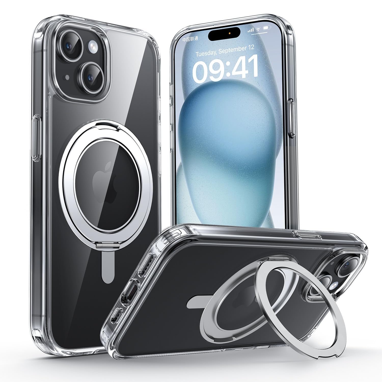 Amazon.co.jp: MAGIC JOHN 対応 iPhone 15 用 ケース ハード クリア 高