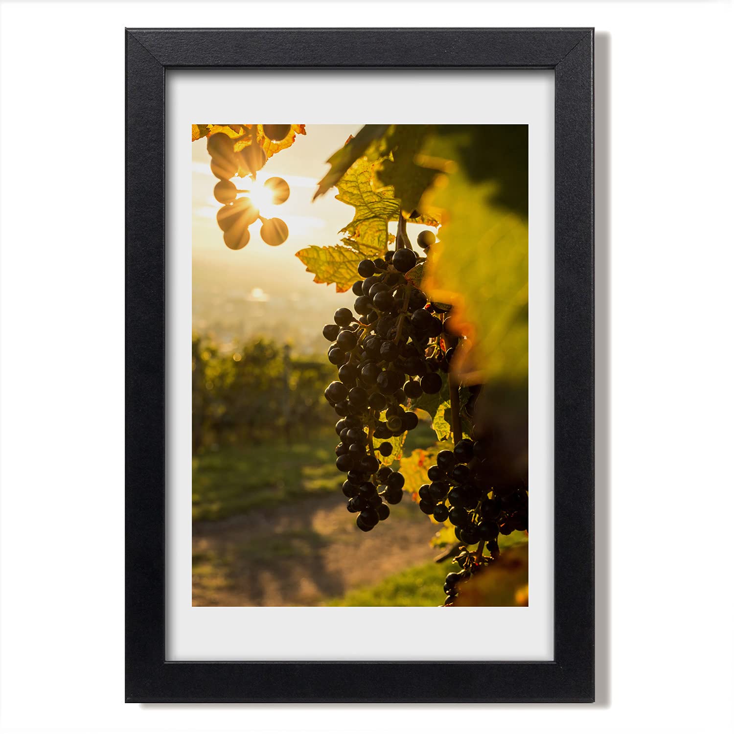 Cadre en bois MDF Tulup 20x30 valorisant affiche de vignoble - 7
