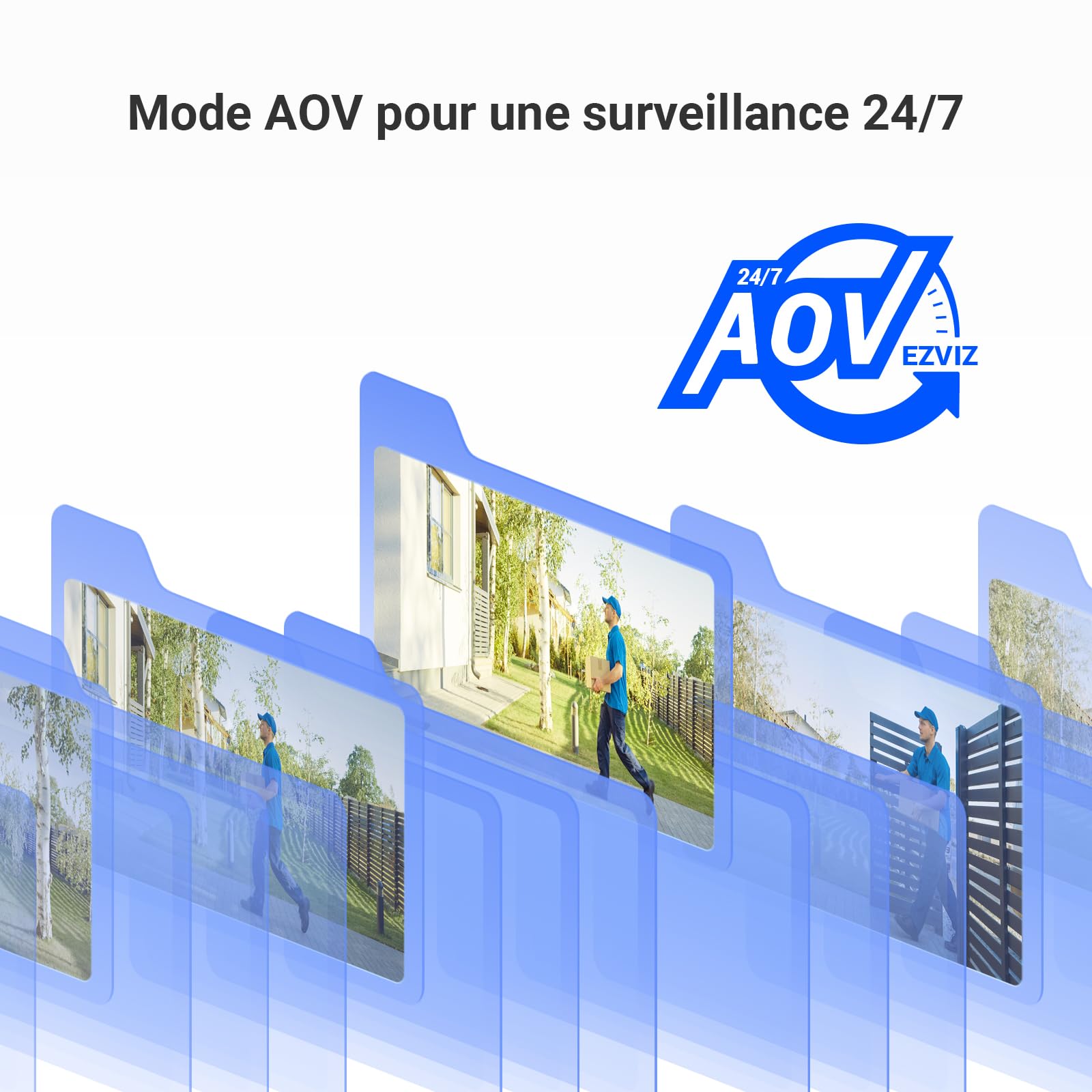 EZVIZ BC1c 4K Telecamera Wi-Fi Esterno Senza Fili con Pannello Solare, Batteria 10400mAh, Rilevamento Umano/Veicoli, Audio Bidirezionale, Visione Notturna a Colori, Modalità Video Sempre Attiva, IP65