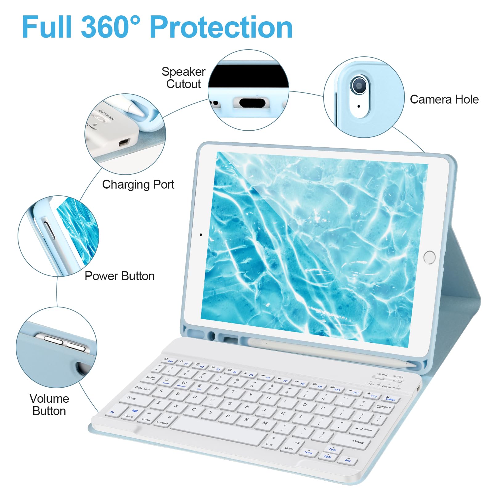 iPad 10.2 第7世代 WiFi 32GB、Keyboard、Pencil Amazon.com: Keyboard Case for iPad 9/8/7th Gen 10.2'',Case