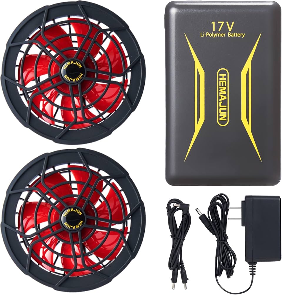 Amazon.co.jp: HEMAJUN 作業服用 ファンバッテリーセット Amazon.co.jp: HEMAJUN 作業服用 ファンバッテリーセット