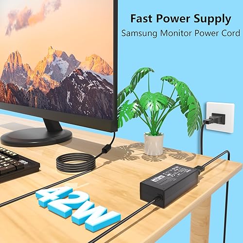 Miniatura 2 de Adaptador de corriente de 14 V para Samsung SyncMaster 15 "17" 18" 19" 20" 22" 23" 24" 27" TV LED LCD Monitor Adaptador Cargador para Samsung