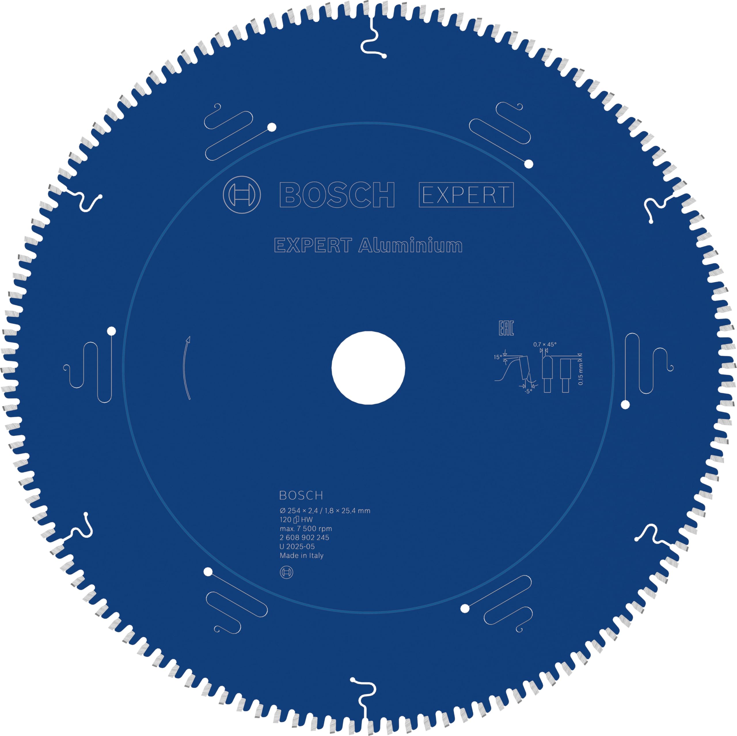 Bosch 1x EXPERT Aluminium Corded Circular Saw Blade for Table Saw