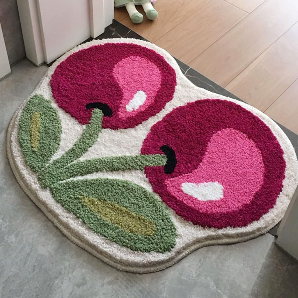 Squisito creatività Tappeto in Cotone Tappeti di Forma Irregolare Antiscivolo Morbido Peluche Furry Lavabile in Lavatrice Decorazione del Pavimento Tappetino per la casa Comodo