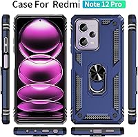 Vista 6 de Funda para Xiaomi redmi Note 12 Pro 4G/5G con protector de pantalla, Poco X5 Pro 5G, funda delgada para protección militar a prueba de golpes, funda