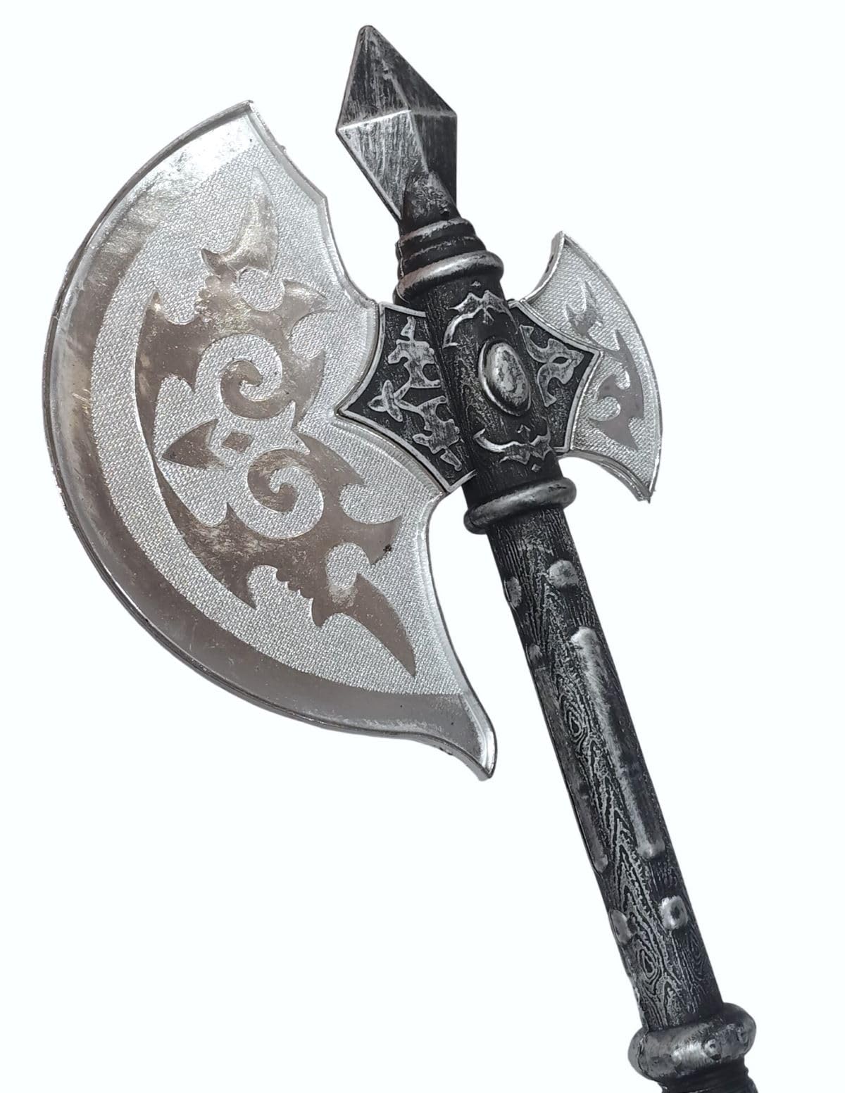 BookMyCostume Parashu Battle Axe Ganesha Pharsa Fancy Dress Costume Accessories for Kids Free Size Silver/Black