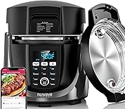 NuWave Duet Air Fryer & Electric Pressure Cooker, 540-in-1 Highly Programmable One-Touch Cooker, 105kPa, Crisp&Tender Flavor Combo For Food, 18/10 SS Pot w/t Sure Lock Safety Sym, Lifetime CS Support