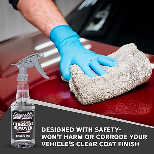 Miniatura 3 de LANE'S Removedor de alquitrán de cítricos para automóviles, desengrasa y elimina el alquitrán de carretera, agradable olor a cítricos, seguro