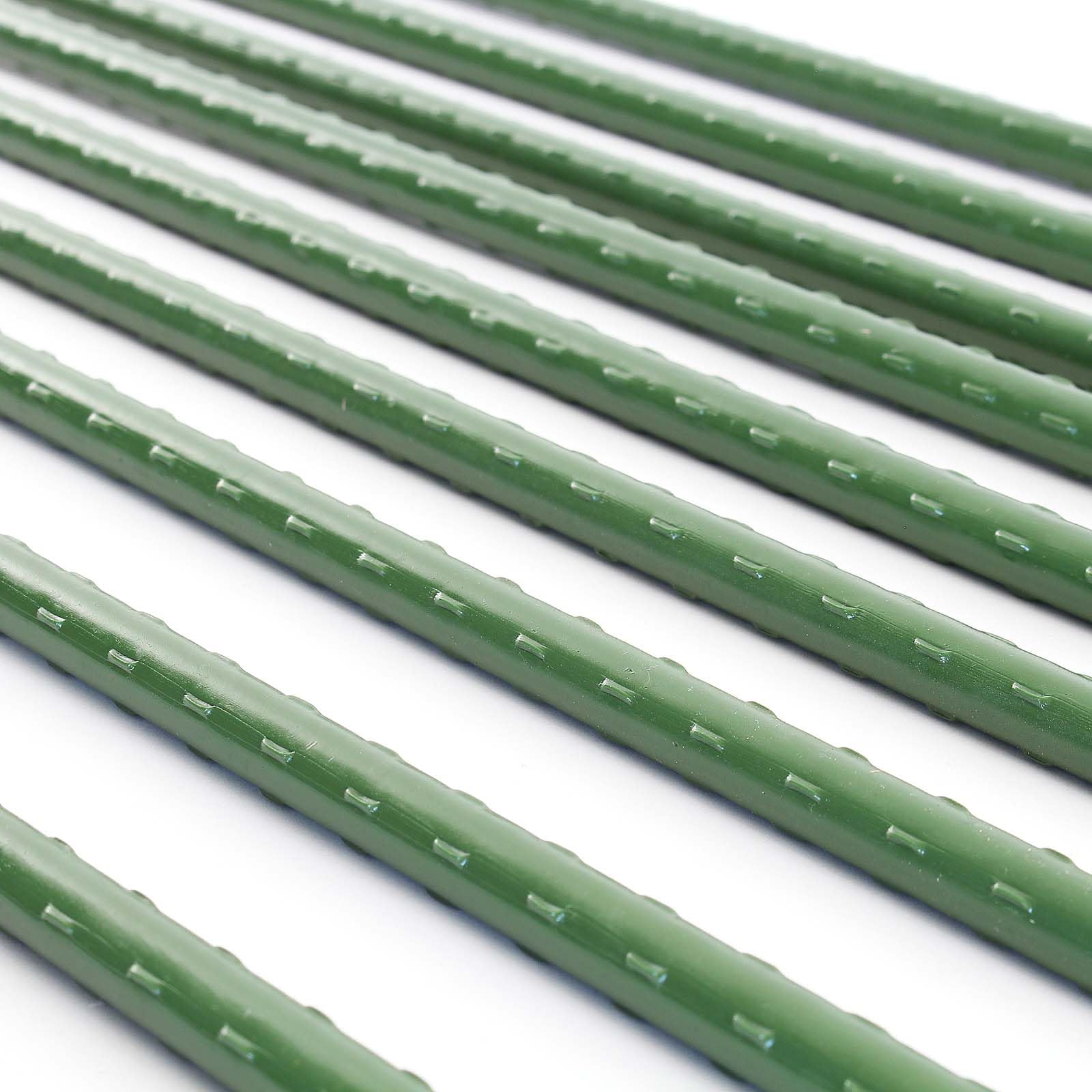 Sostegno piante 10 Tutori per piante giovani 60cm Ø8mm verde, metallo/plastica, Bastoni di supporto