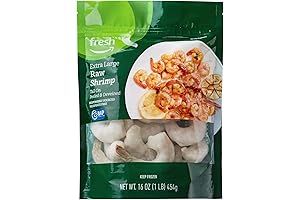 Amazon Fresh Raw Extra Large Peeled & Deveined Tail On Shrimp
