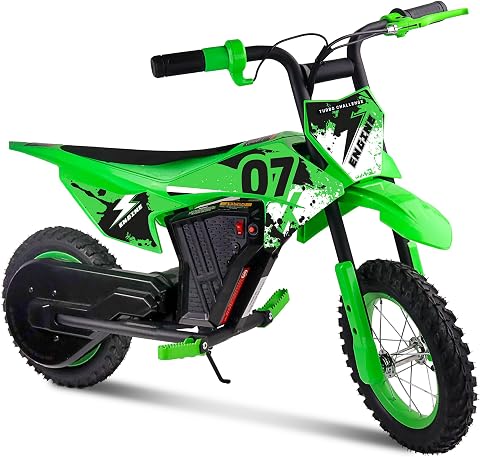 Turbo Challenge mini moto électrique 12V 80W, démarrage au guidon, dès 6 ans