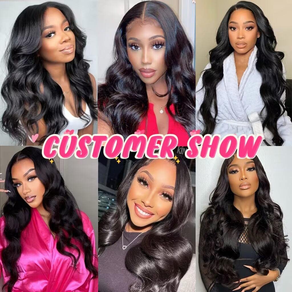 Body Wave Human Hair Bundles 18 18 18 - 3 Bundles 10A Grade 100% Unprocessed Brazilian Virgin Hair Extensions for Black Women