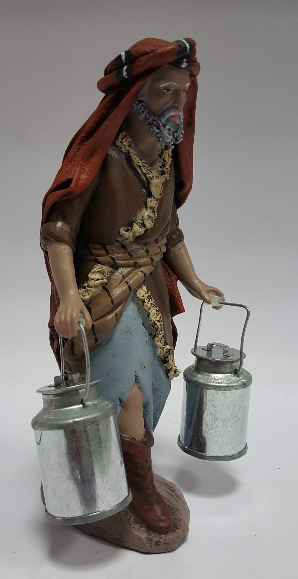 Arte Pesebre - Pastor con cántaras de Leche, para Figuras de 17 cm.