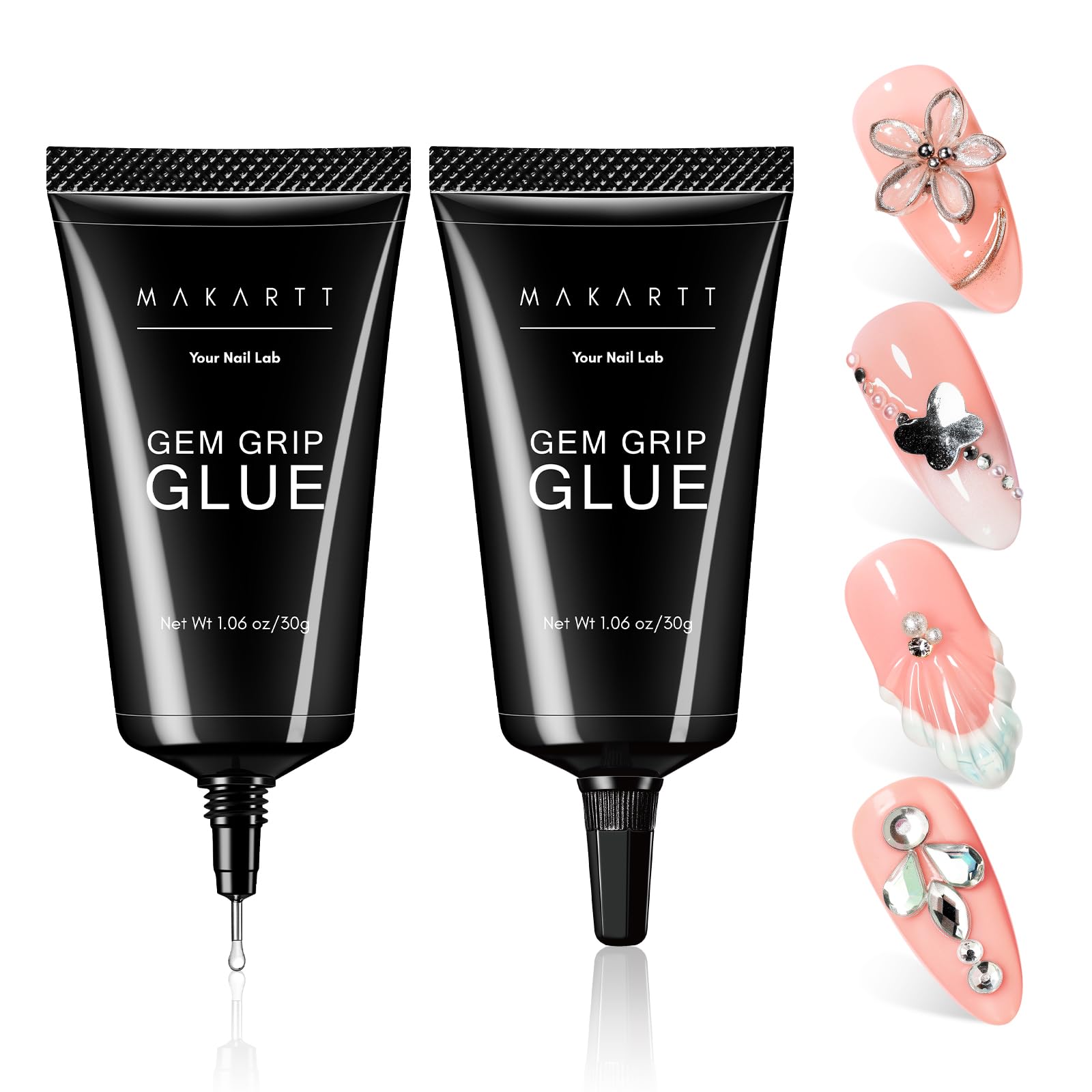 Makartt Nail Rhinestone Glue Kit - Strong Hold Gel -10