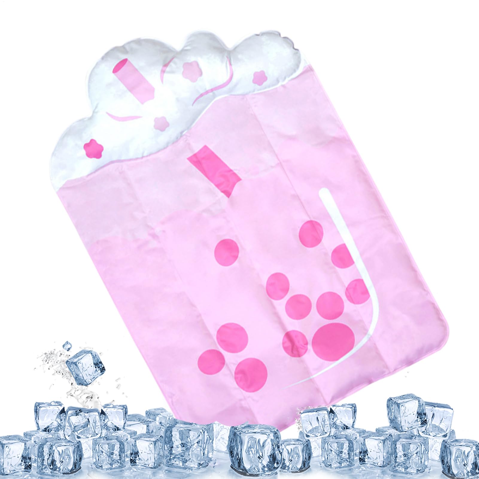 Lit imperméable pour animaux de grande race et tapis fraîcheur en gel