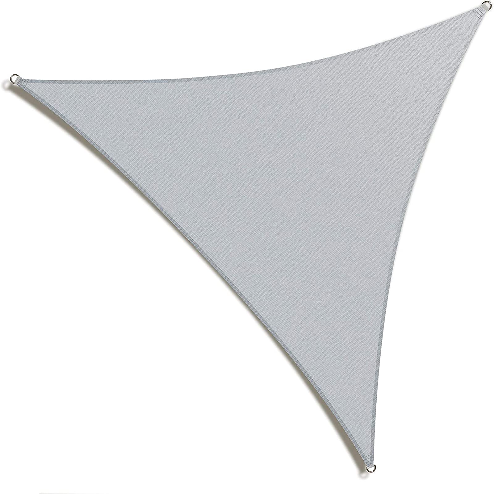 Voile d'ombrage triangulaire imperméable et anti-UV 90% pour terrasse et jardin
