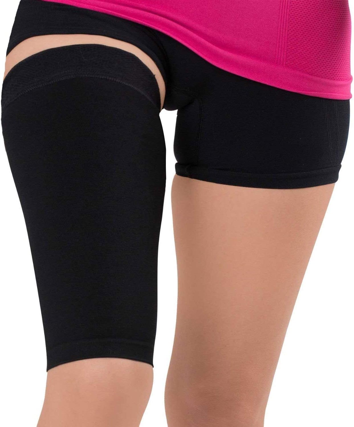 Thigh Compression Sleeve – Hamstring, Quadriceps, Groin Pull and Strains – Running, Basketball, Tennis, Soccer, Sports – Athletic Thigh Support (Single): Sports & Outdoors