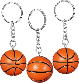 3 piezas Llavero Baloncesto para Mochilas y Llaves Accesorios Deportivos para Niñas Diseño y Resistente Basket Coloridos