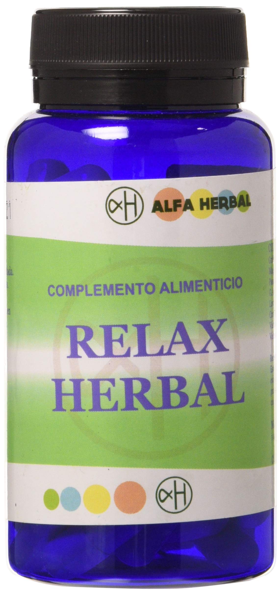 ALFAHERBAL RELAX HERBAL 60cap. – complément alimentaire sous forme de gélules, boîte de 60 gélules, recommandé en complément d’une alimentation équilibrée et associe fonctionnalité pratique et sensati