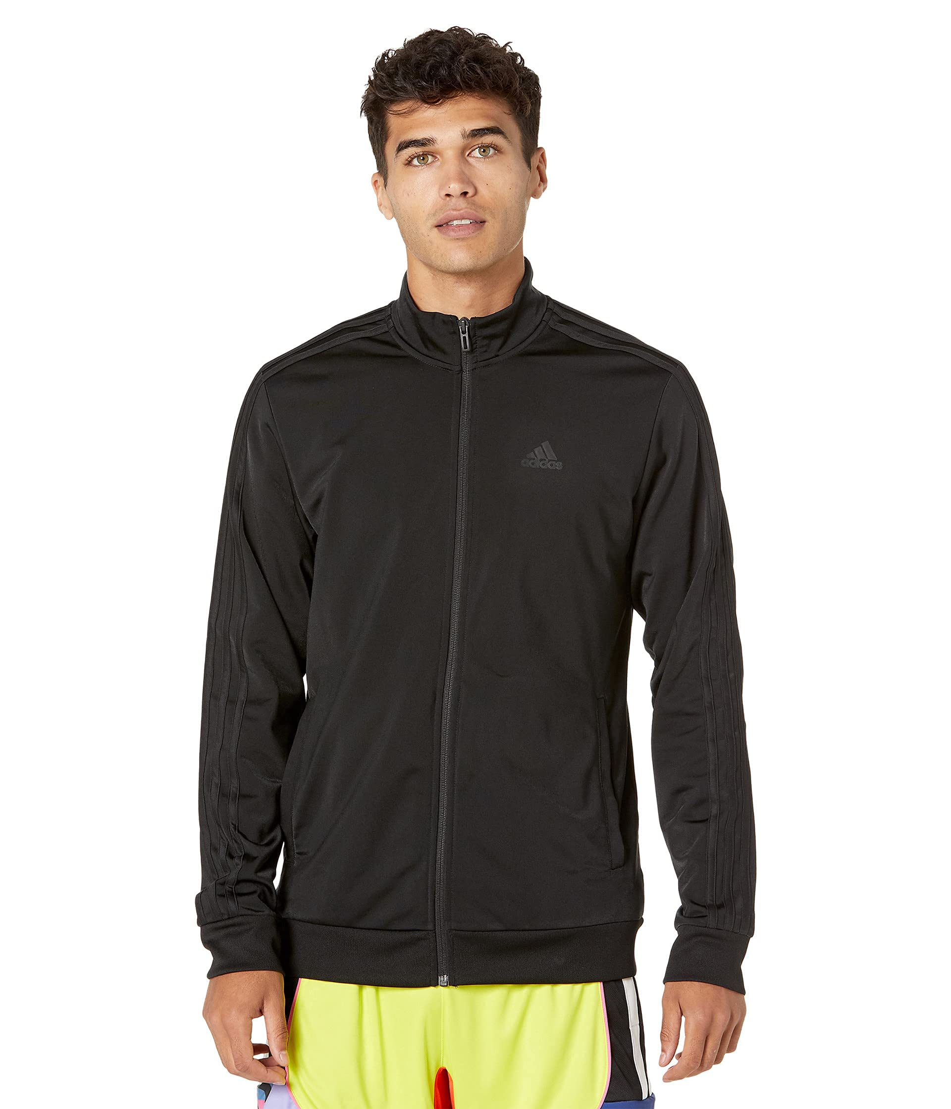 adidas Men's Essentials Warm-up 3-stripes Track Top Jacket