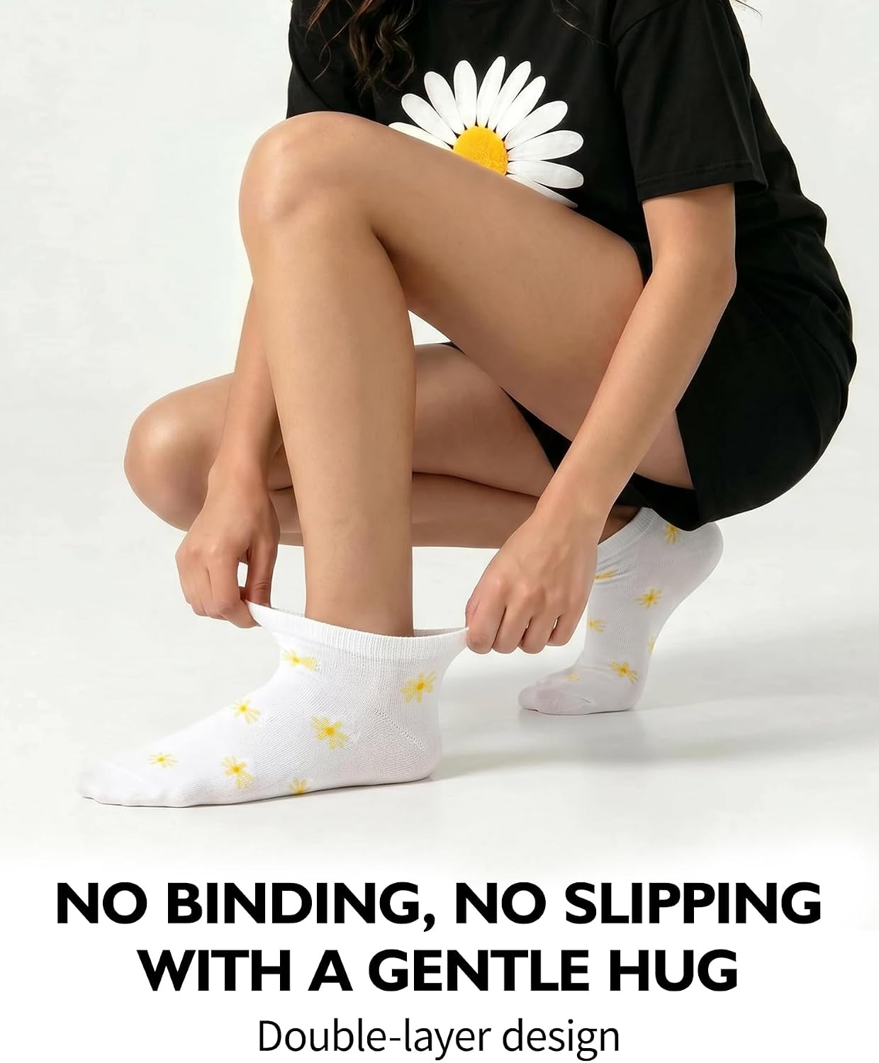 CLOSEMATE Women Daisy Ankle Socks Gift Box 3/6 Pairs image 4