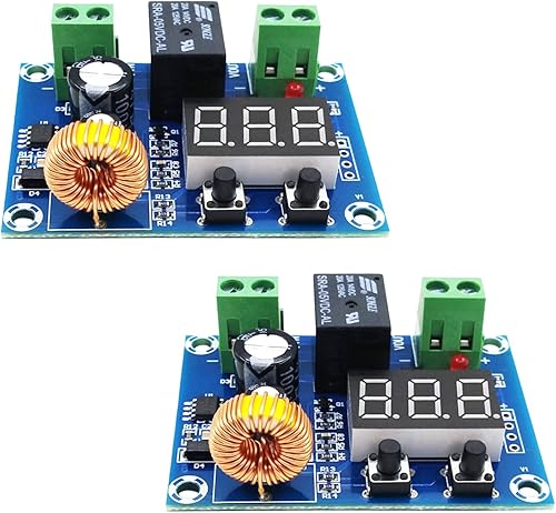 SIPYTOPF 2 piezas XH-M609 Protector digital de bajo voltaje, interruptor de desconexión, módulo de protección de voltaje CC 12 V-36 V Módulo de