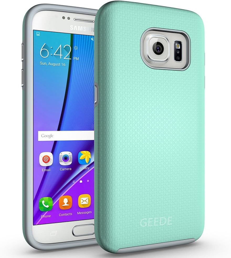 Galaxy S7 Case, GEEDE [Ultra Fit Armor] Shock Absorbing Case Best Heavy Duty Dual Layer Tough Cover for Samsung Galaxy S7(Green)