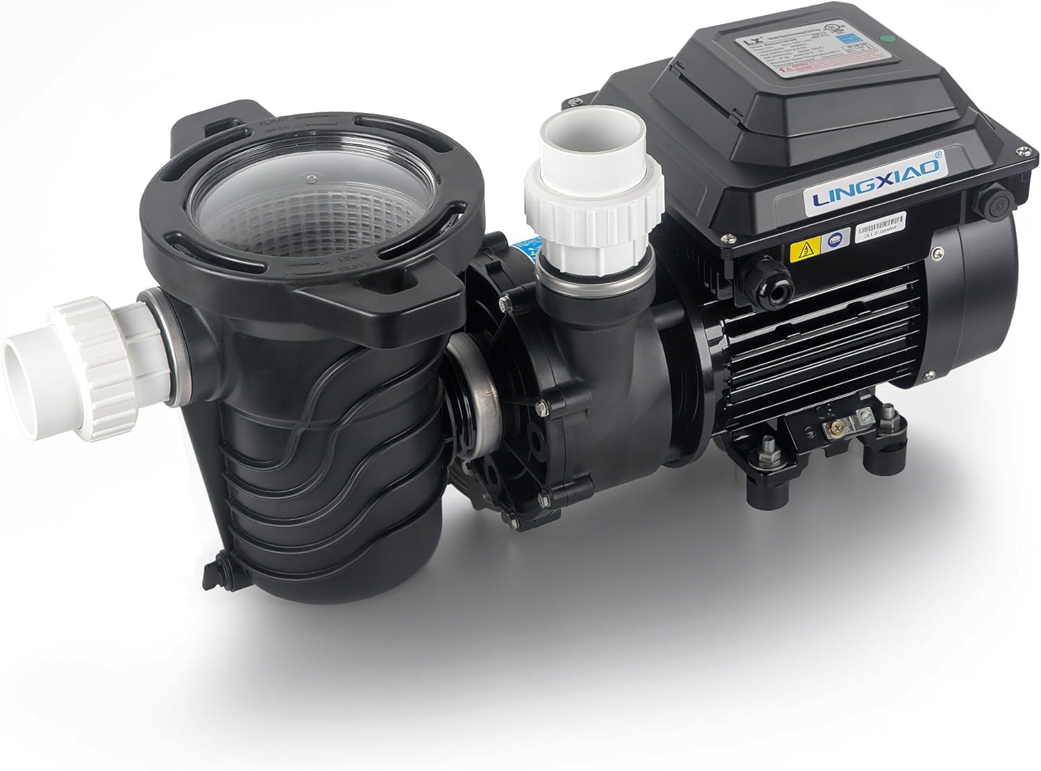 Bomba de piscina de velocidad variable sobre el suelo 1HP, 115 V Energy Star Bomba de piscina sobre el suelo con cesta de filtro, 5230 GPH, bajo