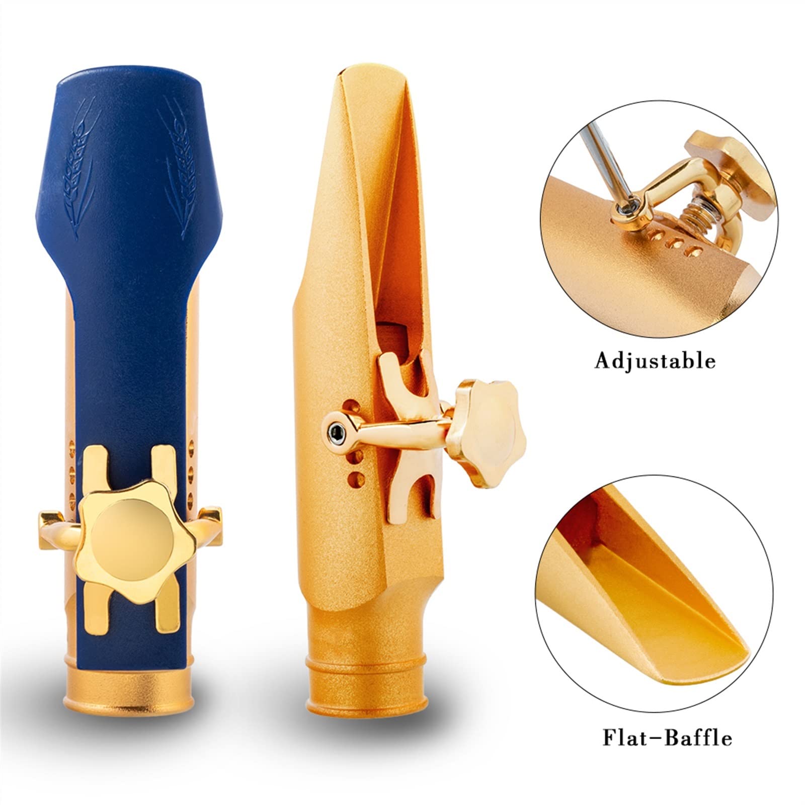 TSTS Bocchino Per Sassofono Tenore Sax Bb Bocchino Per Sassofono Tenore Placcato In Oro Accessori Per Parti Di Sassofono Parti di ricambio per sassofono
