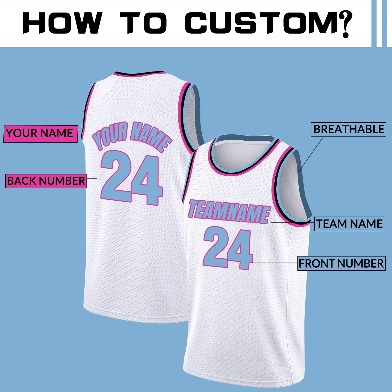 Custom Basketball Jersey Men Customized Team Name Numbers Personalized Printed Sports Jerseys for Men Boy Youth