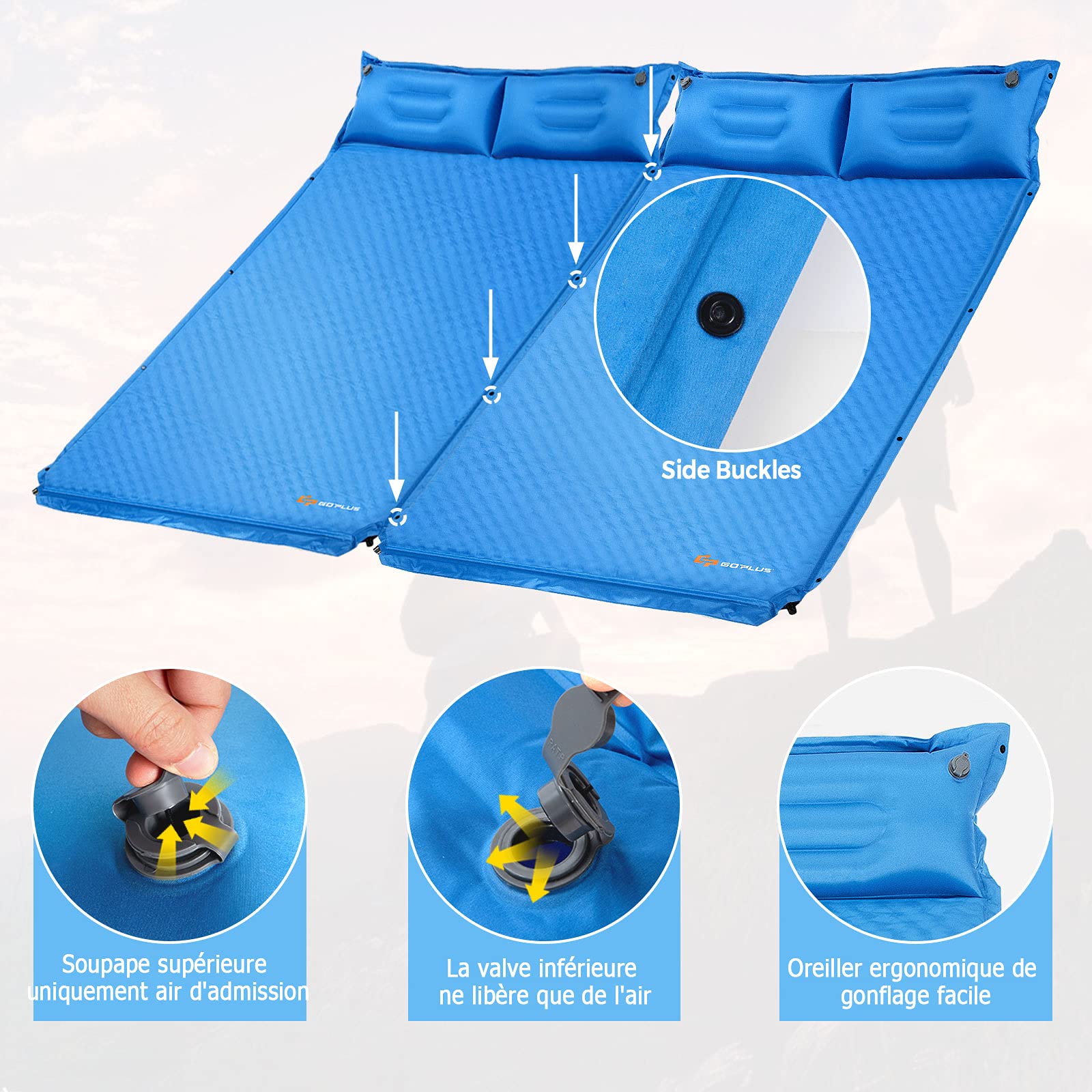 HiiPeak Isomat voor 2 personen, R-waarde 9,5, winter en andere HiiPeak Isomat voor 2 personen, R-waarde 9,5, winter en andere